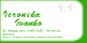 veronika ivanko business card